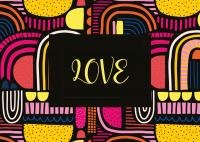 Postkarte Love Postkarte Love