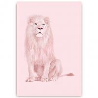 Postkarte Albino Löwe Postkarte Albino Löwe