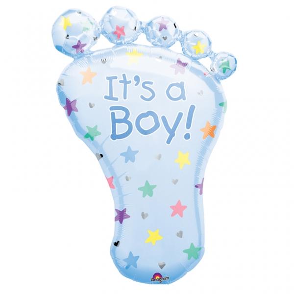 Its a Boy Fuß Folienballon