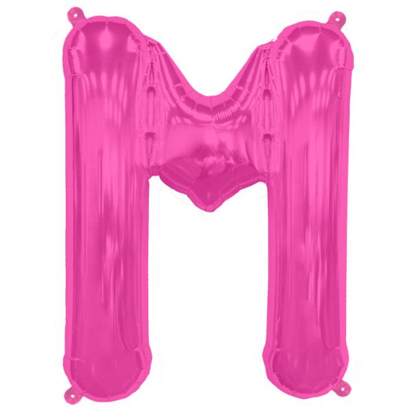 Buchstabe M Folienballon Pink XXL
