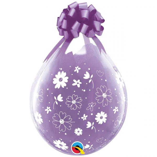 Geschenkballon: Blumen