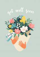 Postkarte Get Well Soon Postkarte Get Well Soon