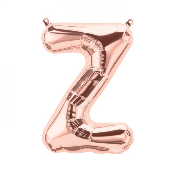 Z Buchstabe Ballon Rosegold