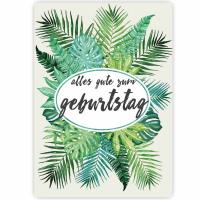 Postkarte Alles Gute zum Postkarte Alles Gute zum Geburtstag Farn
