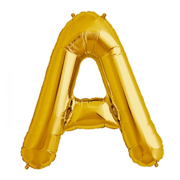 Folienballon Zahl Z Gold