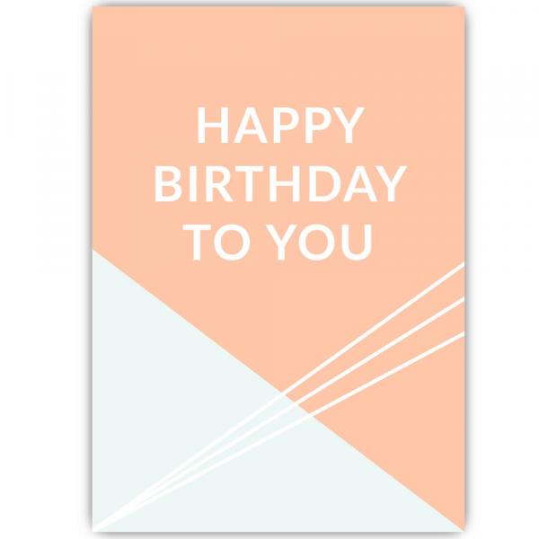 Happy B Day GEO Postkarte