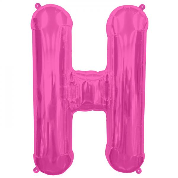 Buchstabe H Folienballon Pink XXL