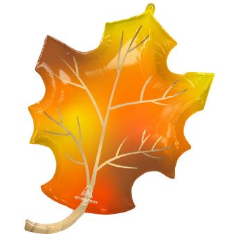 Folienballon Herbstblatt
