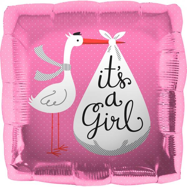 Its a girl Storch Folienballon