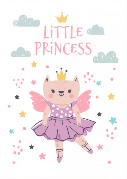 Postkarte Little Princess