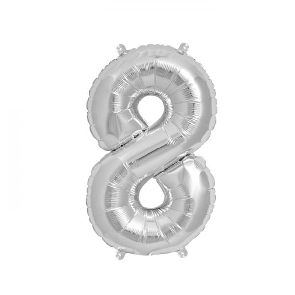 Zahlenballon 8