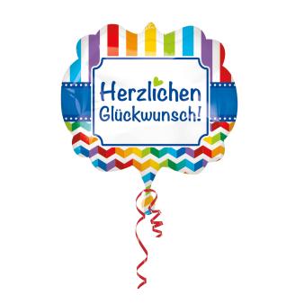 Herzlichen Glückwunsch Folienballon