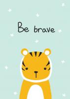 Postkarte Be Brave Postkarte Be Brave