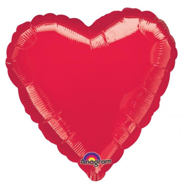 Folienballon Herz Rot