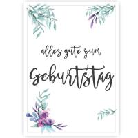 Postkarte Alles Gute zum Postkarte Alles Gute zum Geburtstag