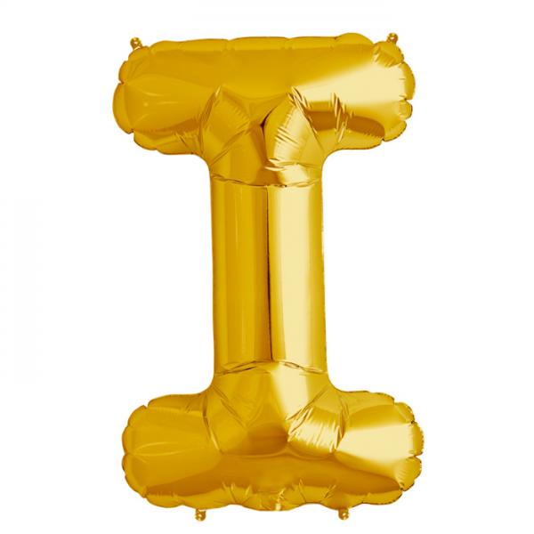 Folienballon Zahl I Gold