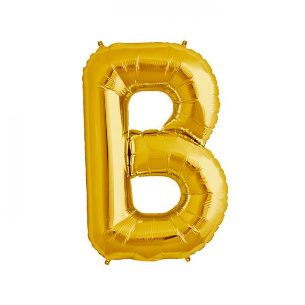 Buchstabe B Folienballon Gold
