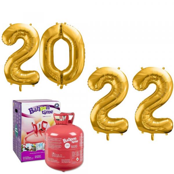 2022 Zahlenballon Set XXL mit Helium