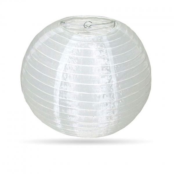 Lampion Weiß Nylon 35cm