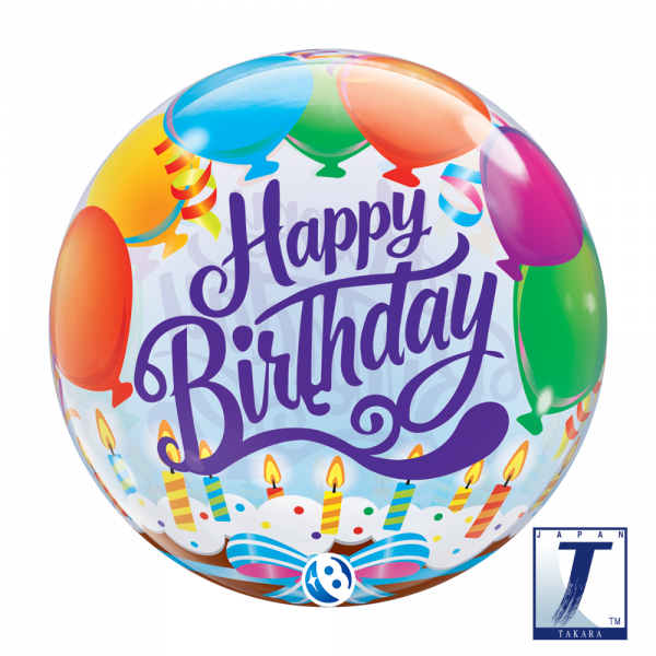 Bubble Ballon Happy Birthday Party
