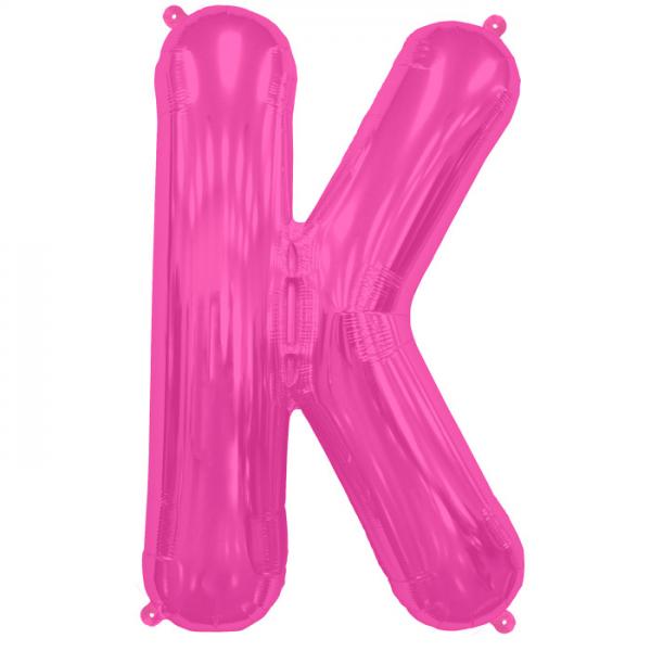 Buchstabe K Folienballon Pink XXL