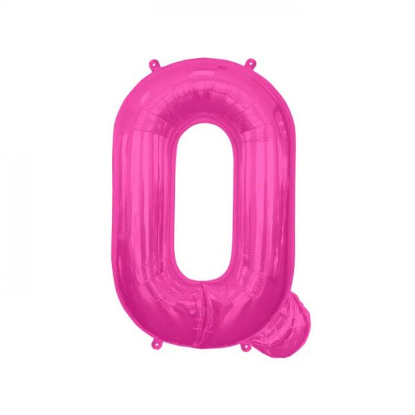 Buchstabe Q Folienballon Pink