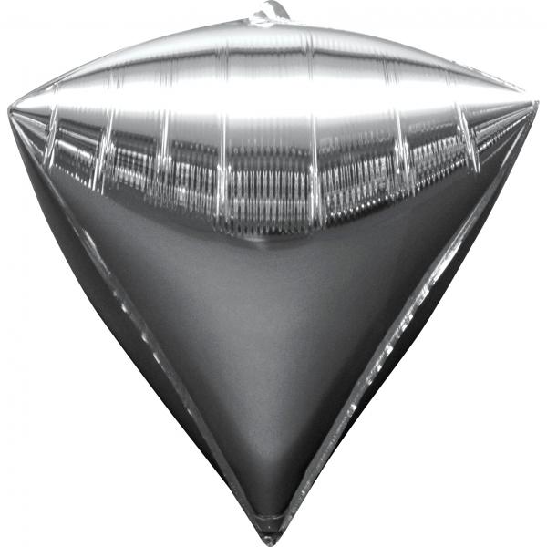 Diamant Folienballon Silber