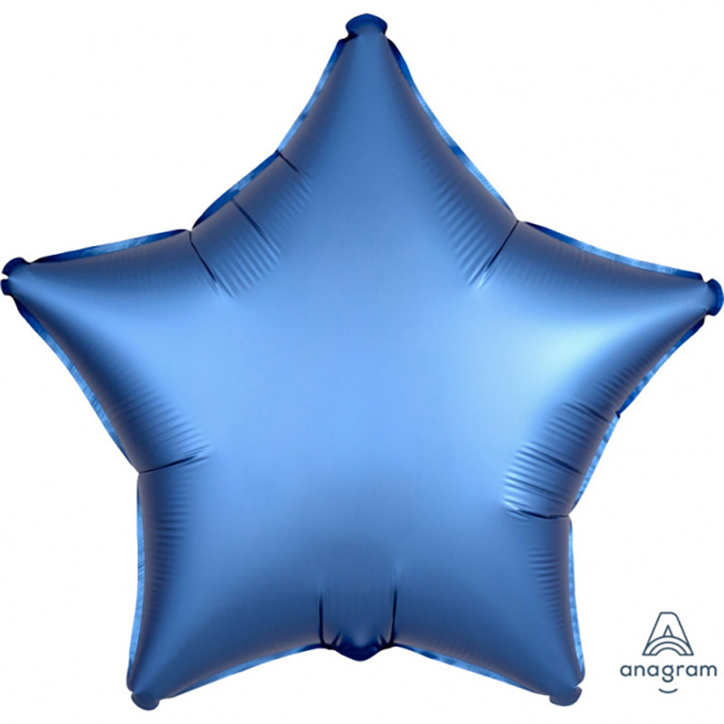 Folienballon Stern Azurblau Chrome | BALLOON FANTASY ...