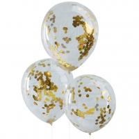 Gold Konfetti Ballon Gold Konfetti Ballon