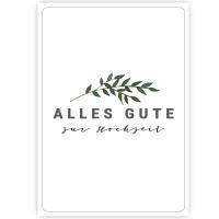 Postkarte Alles Gute zur Postkarte Alles Gute zur Hochzeit