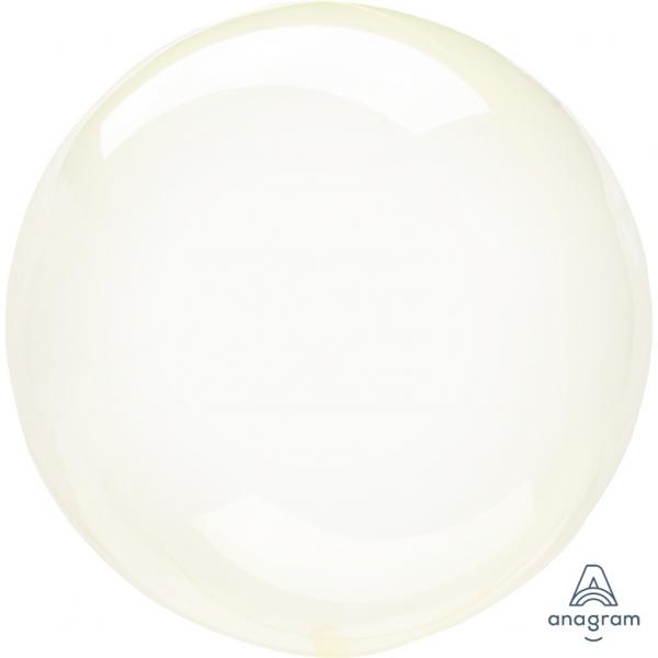 Transparenter Ballon Kugel gelb