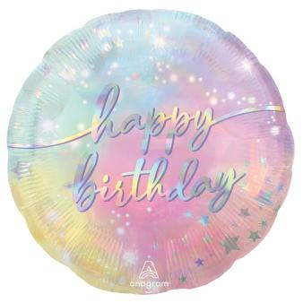 Happy Birthday Pastel Folienballon