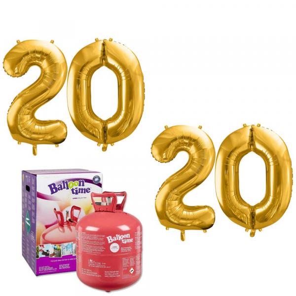 Zahlen Set 2020 Mit helium