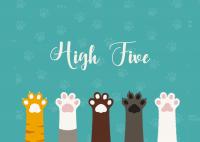 Postkarte High Five Postkarte High Five