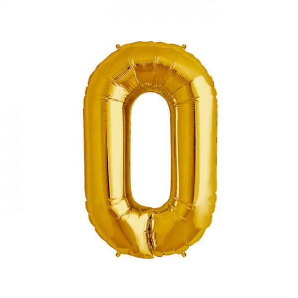 Buchstabe O Folienballon Gold